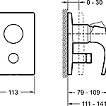 Смеситель для ванны Jacob Delafon Symbol E98724-CP хром