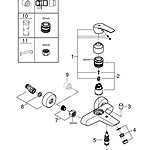 Смеситель для ванны GROHE Eurosmart 33300003 хром