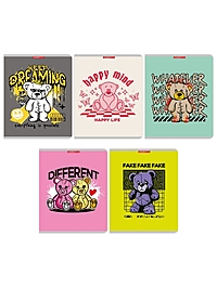 Тетрадь 48л кл Не плюшевые, обл карт, УФ-лак, МИКС