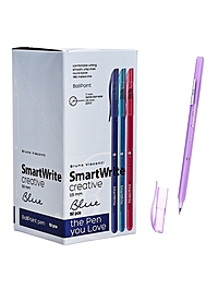 Ручка шариковая BrunoVisconti SmartWrite. Creative, 0.5мм, стерж/син МИКС