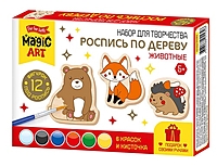 Роспись по дереву "Животные" (фигурки) Magic ART 05562