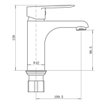 Смеситель для раковины PLStart PD10083 хром
