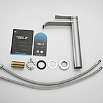 Смеситель для раковины Belz B11812-1 высокий сатин