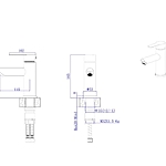 Смеситель для раковины RUSH Santiago SUS1116-11 сатин