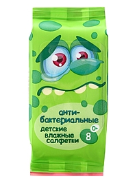 Влажные салфетки Эконом smart №8 дет. а/б mix MINI  4 дизайна