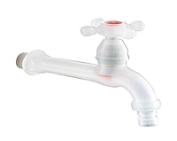 Кран на одну воду Do.Korona DK-3311A пластик белый