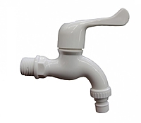 Кран на одну воду Do.Korona DK-3312B пластик белый