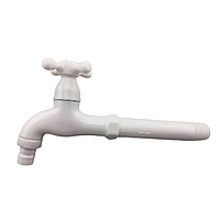 Кран на одну воду Do.Korona DK-3310A пластик белый