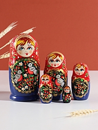 Матрёшка "Птички", 5-кукольная, 15 см