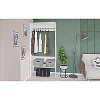 Вешалка модульной гардеробной системы «Модус», 2090×1000×520 мм, цвет белый