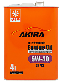 Масло моторное Akira Engine Oil FS 5W-40 SP/CF 4 л синт.