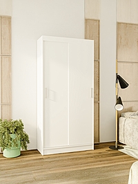 Шкаф - купе «Непал», 1000×418×2100 мм, цвет белый гладкий