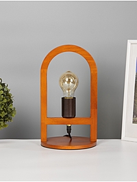 Лампа настольная BayerLux ЭКО "Клот" 1х40Вт Е27 коричневый 17х17х30см