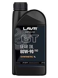 Масло трансмиссионное LAVR GT 80W-90 GL-5 1 л синт. Ln7902