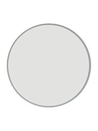 Зеркало интерьерное настенное круглое c окантовкой d=70 см, белый