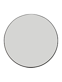 Зеркало интерьерное настенное в круглом корпусе из металла  d=50,5см, черный