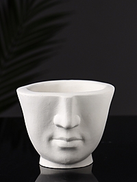 Фигурное кашпо "Лицо" 9х11 см