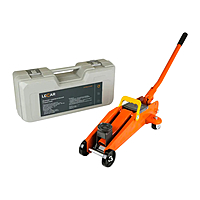Домкрат Lecar LECAR000030306 2 т подкатной 140-290мм в кейсе