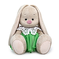 Мягкая игрушка «Зайка Ми» 23 см, в юбке и кружевном воротничке
