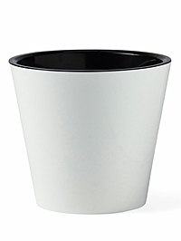 Горшок для цветов "Rosemary" D-16 см, 1,6 л с дренажной вставкой, белый