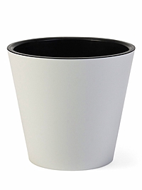 Горшок для цветов "Rosemary" D-20 см, 4 л с дренажной вставкой, белый