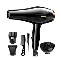 Фен LF-30,  Вт, 2 скорости, 3 температурных режима, черный