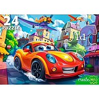 Макси-пазл Веселая машинка и самолеты 24 элемента