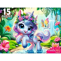Макси-пазл Маленький единорог 15 элементов