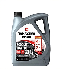Масло Takayama Mototec 5000 4T 10W-40 4 л по цене 3 л Акция!