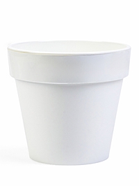 Кашпо со вставкой "Порто" 3,5л, D20 см, h-19 см, цвет белый