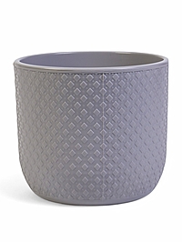 Горшок "Клевер" 4,5 л, D-20 см, h-18 см, цвет серый шёлк