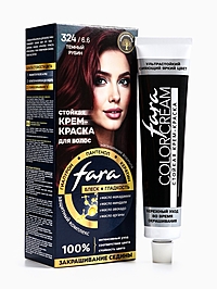 Краска для волос "FARA NC" тон 324/6.6 - Тёмный рубин, 116 г