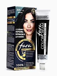 Краска для волос "FARA NC" тон 301/1.0 - Черный, 116 г