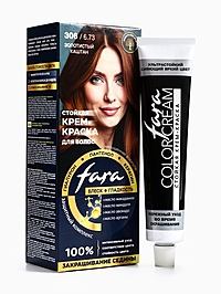Краска для волос "FARA NC" тон 306/6.73 - Золотистый каштан, 116 г