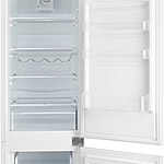 Встраиваемый холодильник Hyundai HBR 1782 белый