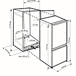 Встраиваемый холодильник Бирюса BI 267 белый