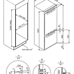 Встраиваемый холодильник HIBERG i-RFCB 500F NFW белый