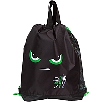 Мешок для обуви с карманом 430х380 мм, deVENTE "Bad Boy", расширенное дно 9 см, для мальчиков, черный