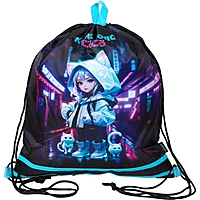 Мешок для обуви, 470х400 мм, deVENTE "Korokoro", вставка сетка, для девочки