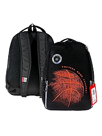 Рюкзак школьный эргоном.спинка Grizzly 551 38*29*16 мал отд д/ноут, чер RB-551-8_2