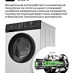 Стиральная машина Lex LWM10012WBIID инвертор белый/черный