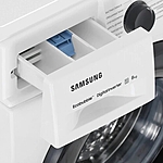 Стиральная машина Samsung WW80AGAS21AELP белый/черный люк
