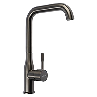 Смеситель для раковины Accoona A4490ST-3, высота излива 29 см, латунь, цвет оружейная сталь