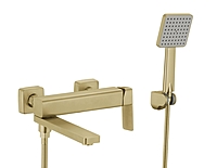 Смеситель для ванны Fmark FS8724-22C матовое золото