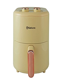 Аэрогриль Sakura SA-7677W, 4л, 1200Вт, механическое управление, таймер, от 80 до 200С,белый