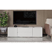 Тумба напольная под ТВ «Лора», 450×1350×440 мм, цвет белый