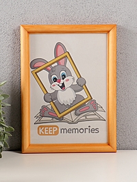 Фоторамка дерево 15х21 см, сосна №1 (пластиковый экран)