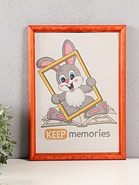 Фоторамка дерево 21х30 см, махагон №1 (пластиковый экран)