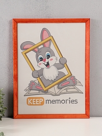 Фоторамка дерево 30х40 см, махагон №2  (пластиковый экран)