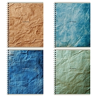 Тетрадь 96 листов А5, в клетку, на гребне BG «Оттенки бумаги», МИКС